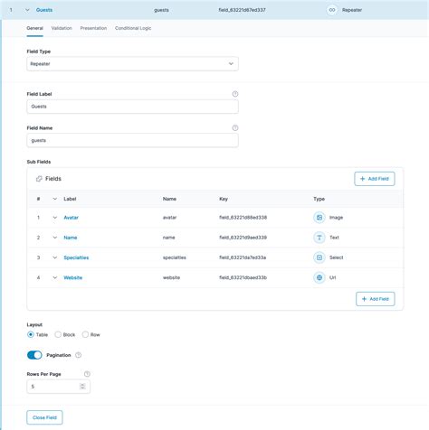 advanced custom fields repeater|acf repeater get row count.